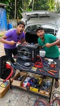 Surprising My Friend Installing 4500 Watt Active Subwoofer On His Car..
