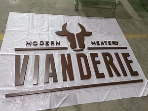 [Hot Item] Stainless Steel Fabricated Letter Brass Plating Channel Letters