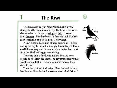 Facts and Figures - Unit 1: Animals - Lesson 1: The Kiwi