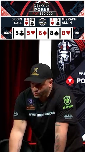 PokerGO on Instagram: "ALL-IN AT RISK! 🫨 @Grinder44’s tournament life on the line against @Randy_3Coin. Watch the National Heads-Up Poker Championship, presented by @PokerStars on @Peacock! 🔥"