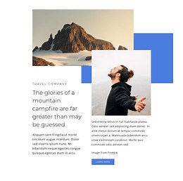 Mountain travel blog - HTML Template by Nicepage
