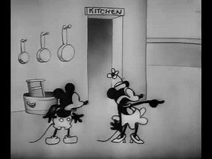 Steamboat Willie - 1928 - First Sound Cartoon (Black and White) - Public Domain