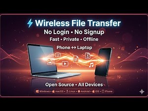USB Cable Fail! ❌ Transfer 100GB Files Wireless & Fast ⚡ (Live Demo)