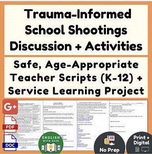 School Shootings: Trauma-Informed Teacher Script & Service Learning Project
