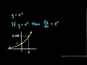 Calculus 6.2a - Calculus with Base e Exponents