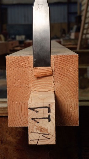 69K views · 248 reactions | Power tools are helpful for bulk wood removal, but there is nothing like a sharp chisel and slick to expose the perfect tenon living inside a timber. • • • • #timberframe #timberframing #housebuilding #homebuilding #woodworking #shelterinstitute #explore #construction #homeownership #handmade #home #thinkbuildlive | Shelter Institute | Facebook