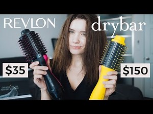 NEW Drybar Double Shot Blow Dryer vs Revlon One Step Volumizer Brush | Demo and Comparison