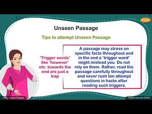 Grade 9 English - Unseen Passages