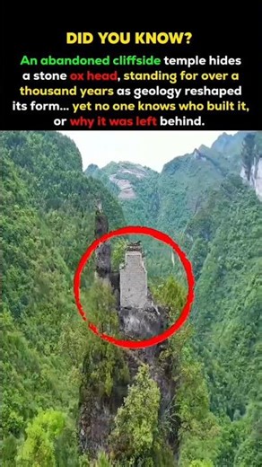 Mystery Cliff Temple That Defies Time Ancient Stone Structure in the Mountains #shorts