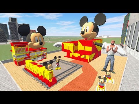Franklin Change House To Mickey Mouse City In INDIAN BIKES DRIVING 3D
