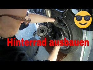 Motorrad Hinterrad Felge ausbauen. Honda CB750 Sevenfifty RC42 schraubervlog