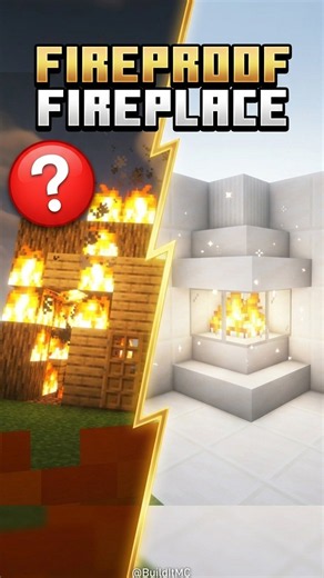 Stop Building Fireplaces Like THIS! 😭 #minecraft