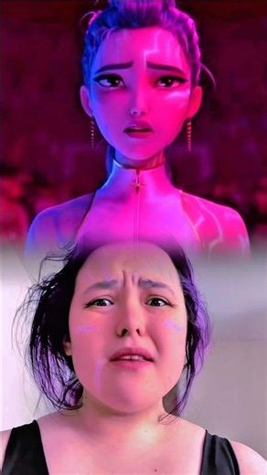 What It Sounds Like Comparsion 💜❤️🖤🥹 Animated To Live Action KPop Demon Hunters #kpopdemonhunters