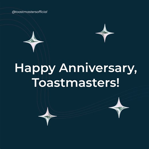 Toastmasters International is celebrating 101 years of helping people become confident communicators and leaders. 🎉 In honor of this milestone, consider making a contribution to the Ralph C. Smedley Memorial Fund® — a meaningful way to celebrate our founder’s vision and support the continued growth of Toastmasters worldwide. 🌍 Learn more or donate here: toastmasters.org/Smedley #toastmasters | Toastmasters International