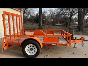 Used Anderson 6x8 Utility Trailer With Ramp For Sale