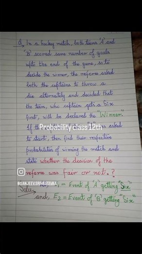 probability class 12th #mathskills #maths #mathematics #educationalvideo #education