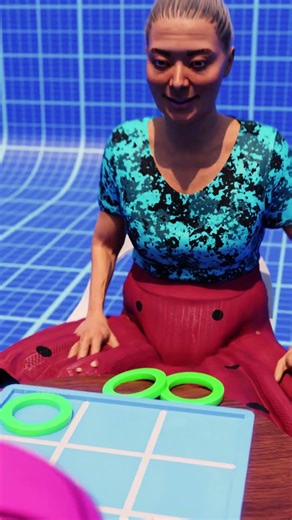 Tik Tak Toe game tips 3d Animation by @k-aperture3d