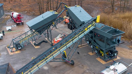 Check out this Vince Hagan HT Performance Mobile Batch Plant in New York. Visit Booth N1137 at #WorldofConcrete to learn more about our latest mobile plant innovations. #concrete #batchplants #WoC2026 | Vince Hagan Company - Concrete Batching Equipment