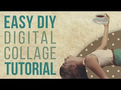 EASY Step By Step Digital Collage TUTORIAL | NO DRAWING SKILLS REQUIRED | How To For Beginners
