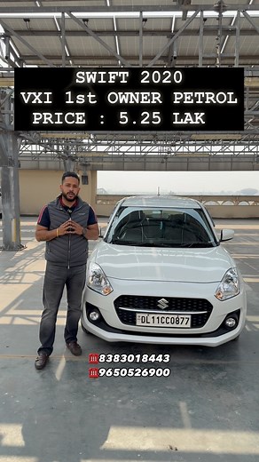 ☎️8383018443☎️9650526900☎️8826400607☎️8700540399 🚗 * PRESENTING MARUTI SWIFT 2020 PETROL AT PRICE ₹5.25Lakhs* 🔹Brand : Maruti 🔹Model : Swift 🔹Variant: LXI 🔹Colour : White 🔹Registration : 2020(July) 🔹Ownership: 1st 🔹Kilometre: 30000km 🔹Insurance: 2025 (June) 🔹Fuel : Petrol 🔹Transmission: Manual 🔹Registration : Delhi 🔹PRICE : 5.25 LAKHS 🔹Location : I-6/16 Ground Floor Rohini Sector -16 🚦https://maps.google.com/?q=28.741858,77.120453 Instagram : https://instagram.com/satgurumotor_roh