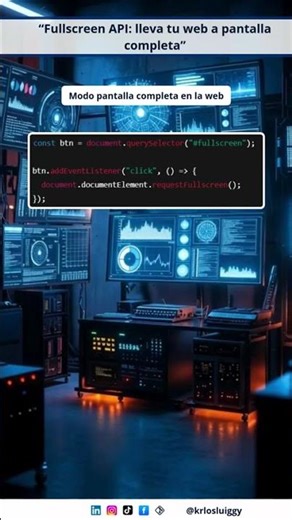 “Fullscreen API: lleva tu web a pantalla completa”