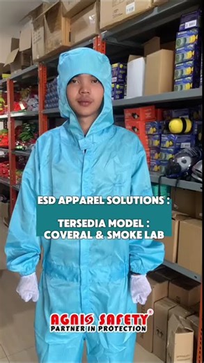 ESD Apparel untuk Perlindungan Maksimal dari Listrik Statis #alatpelindungdiri #apd #bodyharness