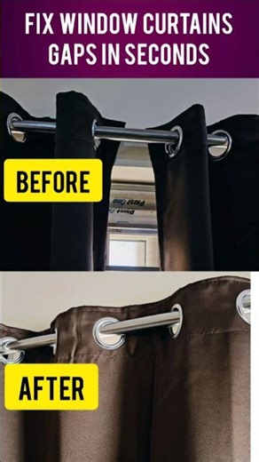 Fix Window Curtain Gaps in Seconds | Easy DIY Curtain Hack!