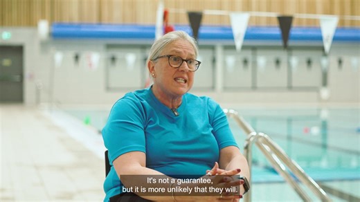 "If they are strong at those three competencies, the likelihood is they will not get into trouble. It’s not a guarantee but it’s more unlikely they will." ✅ Swim 100m without stopping ✅ Float for at least 60 seconds ✅ Tread water for at least 30 seconds 🛑 Parents, don’t pull them out too early. It’s worth it to ensure they can swim long distances and enjoy the water safely. Find local swimming lessons here 👉 swimming.org/poolfinder #LoveSwimming | Swim England