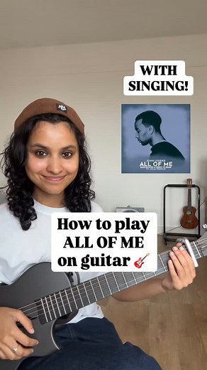 4.5K views · 54 reactions | REPOST THIS & learn All Of Me by John Legend on Guitar FAST!  EASY Guitar Lessons with me? DM me and we can get started next week!  For my FREE guitar lessons:  SEARCH “Natasha Ghosh Music” on YouTube  Go to “Guitar Beginners, Tips & Tricks” and start learning! Follow my page if you want to level up your guitar playing FAST! | Natasha Ghosh Music | Facebook