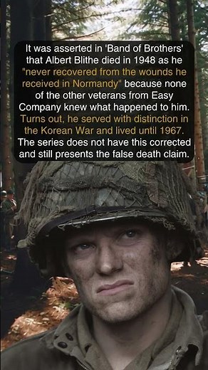 Band of Brothers' Albert Blithe Didn’t Die in 1948, He Fought On