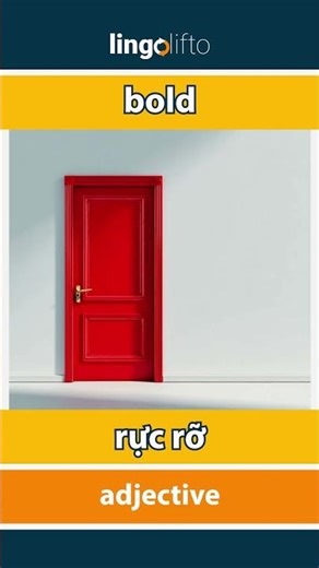 🇬🇧🇻🇳 bold - rực rỡ : learn English : hãy học tiếng Anh : vocabulary builder