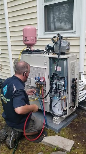 Fujitsu ductless service #fujitsu #minisplit #ductless #service