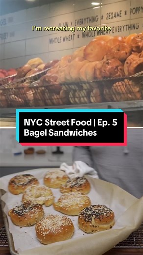 Salmon, lox, and cream cheese bagels from NYC just hit different. If you could only ever order one #bagel from #NYC ever again, what would it be? ⬇️ Full recipe is on Cook Well! #nycstreetfood #cooking #nycfood #bagelsandwich