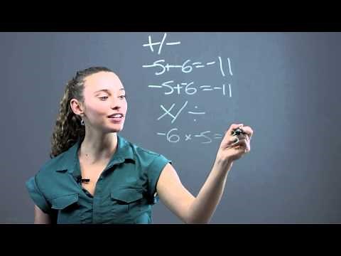 How to Add, Subtract, Multiply & Divide Negative Numbers : Math Questions & Answers