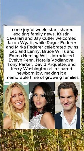 Celebrity Baby Announcements: A Week of Joyful Family Moments