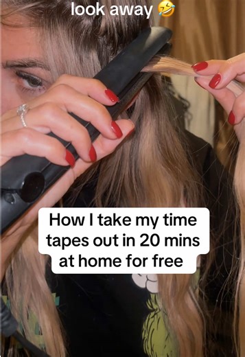 Gentle Hair Extension Removal Method