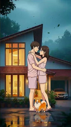 A Cozy Rainy Day Together | Cozy Ghibli-Style Anime ASMR Video #ghiblistyle #shorts