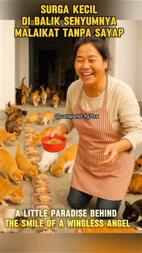 A Little Paradise Behind the Smile of a Wingless Angel #america #cat #viral #funny #shorts #short