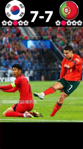 Ronaldo Beats Heung Min Son Portugal VS South Korea Imaginary Penalty Shootout #ronaldo vs #son