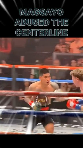 This is why every boxer should learn to get off the centerline. (Magsayo vs McCrory) #boxing