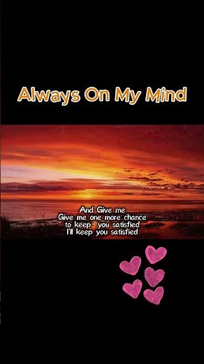 가슴을 울리는 불멸의 팝송 명곡 🎸 Willie Nelson - Always On My Mind (lyrics)