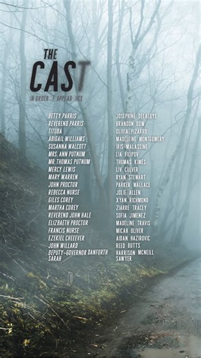 Professional Performing Arts School on Instagram: "The PPAS and Rosie’s Theater Kids production of “The Crucible” directed by Greg Parente - now through Dec. 7!"