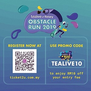 17K views · 185 reactions | Use promo code TEALIVE10 on ticket2u.com.my & get RM10 off your registration fee for Tealive X Rotary Obstacle Run! Sign up for your spot on the #RaceToBreakthrough now ‍♂️‍♀️ For more info, email tealiveocr@morsa.org.my or WhatsApp +60 11-5520 1128. #tealivebreakthrough #tealiveplus #antioxidants #protein #ROR2019 #ManilaSEAGames#SEAGames2019 #SEAGames #rotary #obstaclerace #obstaclecourse #MORSA #RCAD #ANW #fitness | Tealive Asia | Facebook