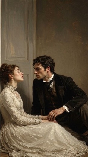 A Love Story Frozen in Time ❤️✨ Victorian Romance Art #Shorts