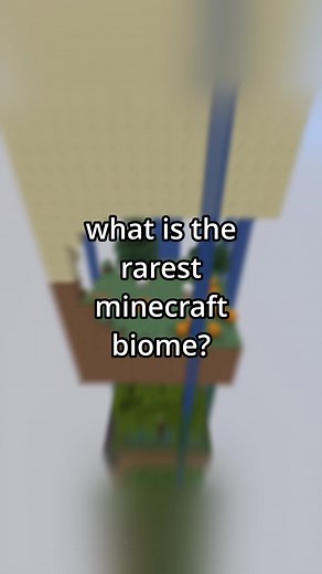 the ACTUAL rarest biome everyone ignores