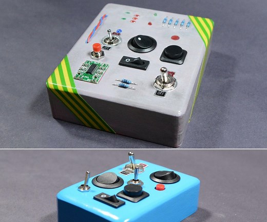 Fidget / Sensory Board With Switches for People Addicted to Clicking