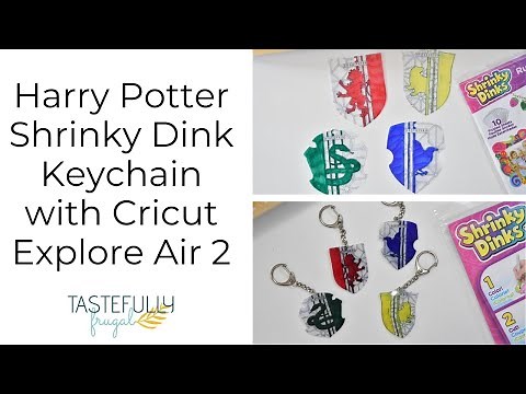 Harry Potter Shrinky Dink Keychains with Cricut Explore Air 2