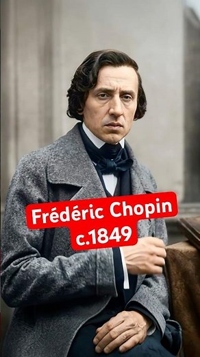 Frédéric Chopin during the final year of his life, 1849. Brought to LIFE!