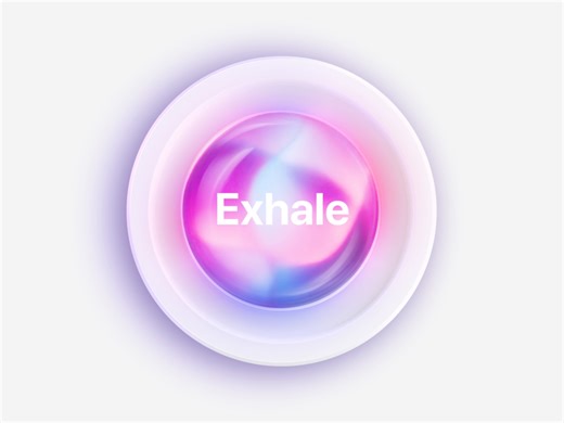 Breathr App — AI Breathing Exercise (3D Motion Design)