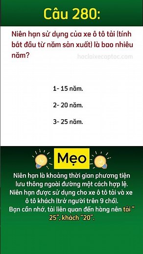 280 - Mẹo học 600 câu lý thuyết B2, B1, C | Bí Kíp Học Nhanh